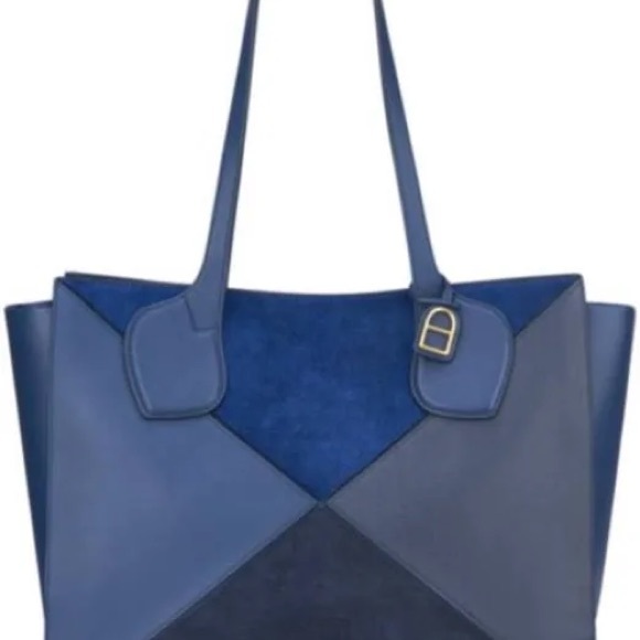 Anne Klein Julia East/West Large Calf Hair and LEATHER Tote - Picture 6 of 13